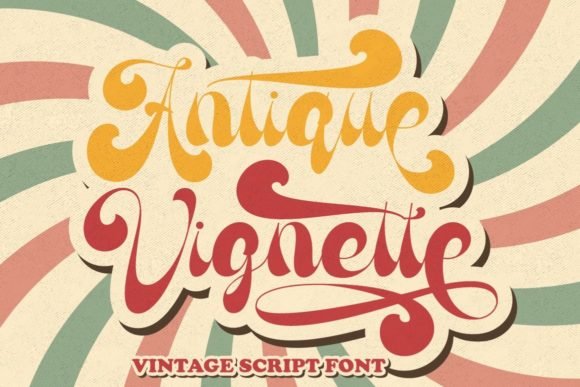 Antique Vignette Font - Featured Image