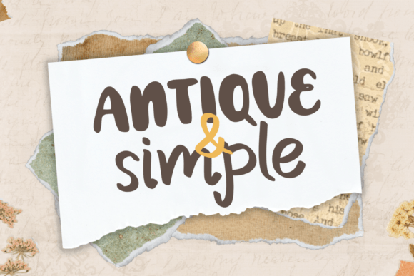 Antique & Simple Font - Featured Image