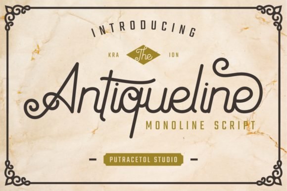 Antiqueline Font - Featured Image