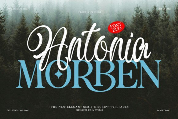 Antonia Morben Duo Font - Featured Image