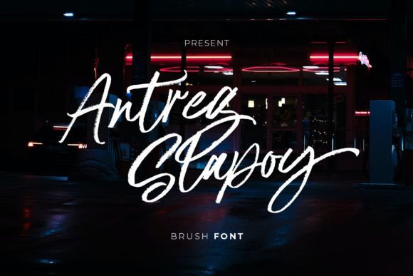 Antreg Slapoy Font - Featured Image