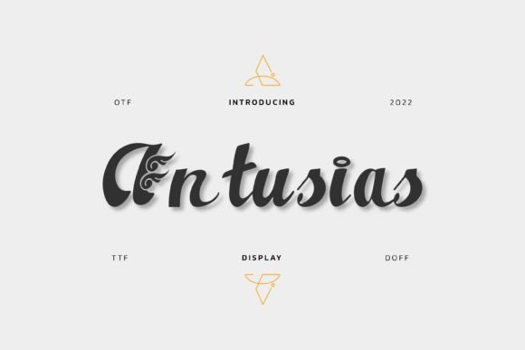 Antusias Font - Featured Image