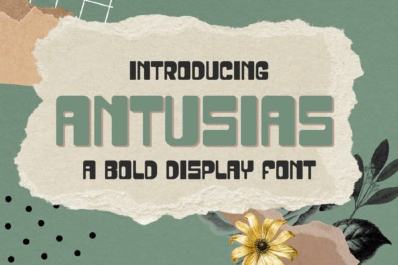 Antusias Font - Featured Image