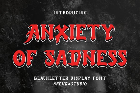 Anxiety of Sadness Font - Featured Image