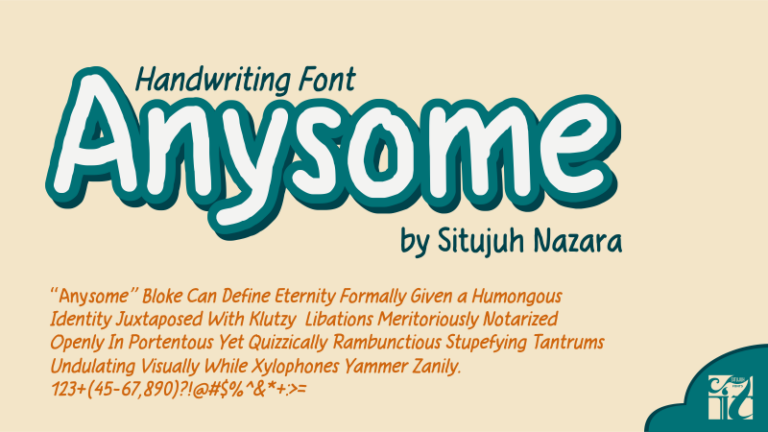 Anysome Font - Featured Image