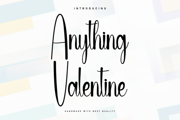 Anything Valentine Font - Featured Image