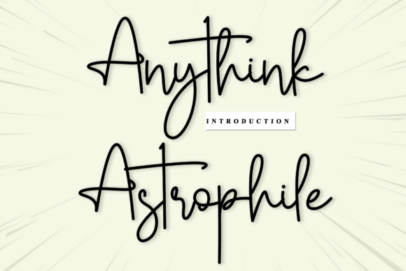 Anythink Astrophile Font - Featured Image