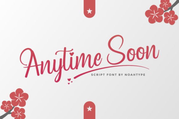 Anytime Soon Font - Featured Image