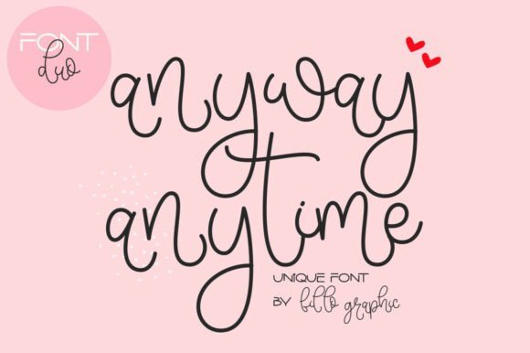 Anyway Anytime Font - Featured Image