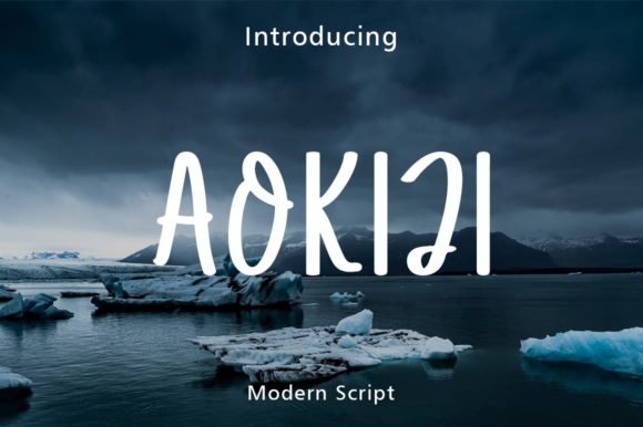 Aokiji Font - Featured Image