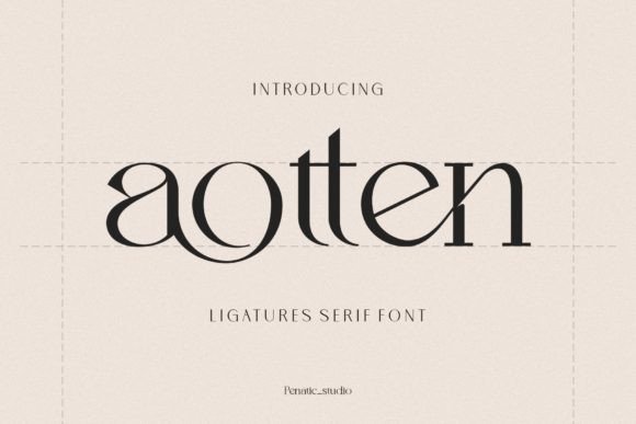 Aotten Font - Featured Image