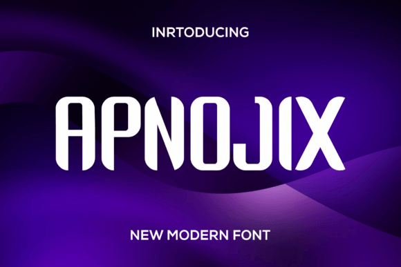 Apnojix Font - Featured Image
