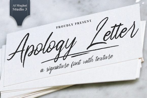 Apology Letter Font - Featured Image