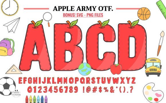 Apple Army Font - Featured Image