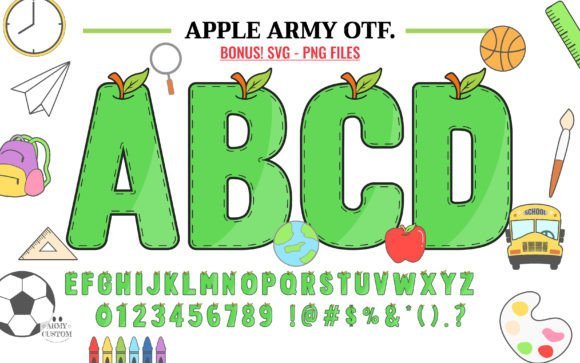 Apple Army Font - Featured Image