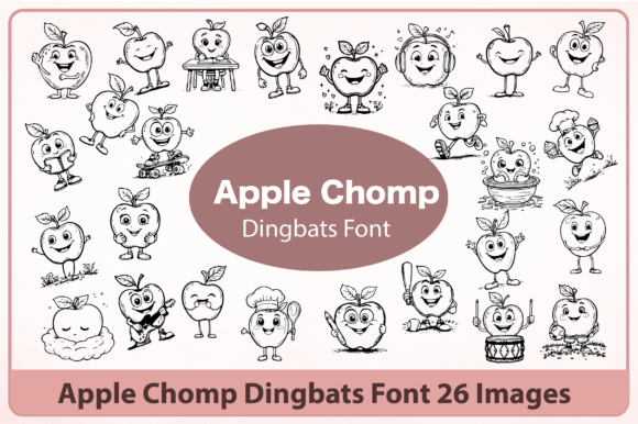 Apple Chomp Font - Featured Image