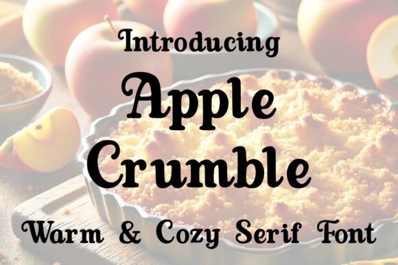 Apple Crumble Font - Featured Image