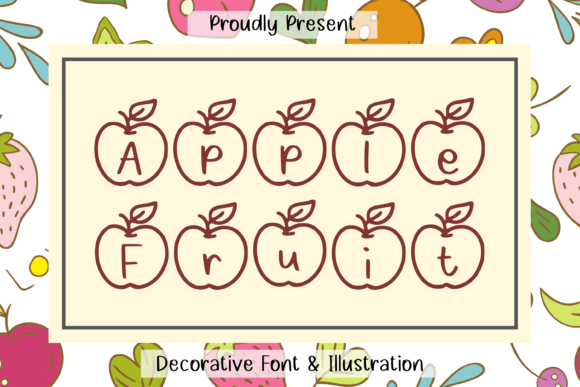 Apple Fruit Font - Featured Image