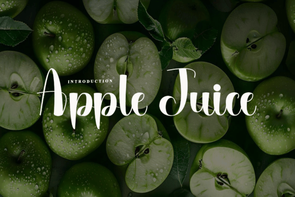 Apple Juice Font - Featured Image