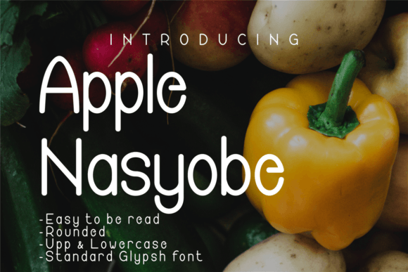 Apple Nasyobe Font - Featured Image