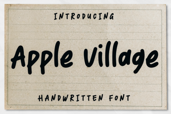 Apple Village Font - Featured Image