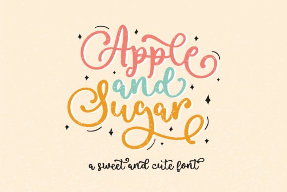Apple and Sugar Font - Featured Image