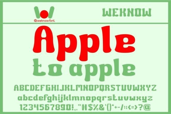 Apple to Apple Font - Featured Image