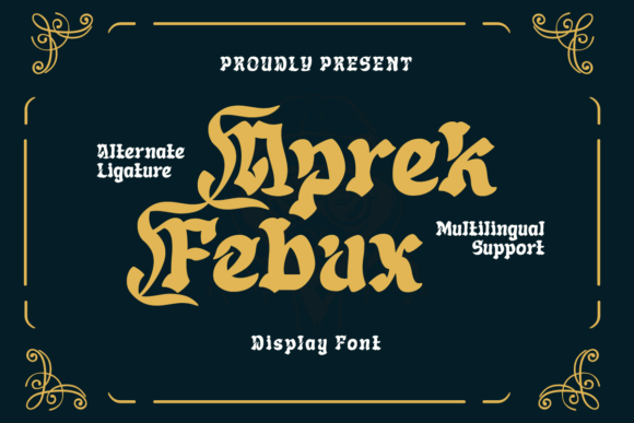 Aprek Febux Font - Featured Image