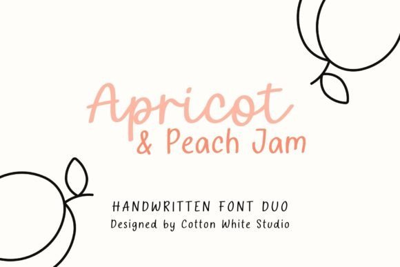 Apricot and Peach Jam Font - Featured Image