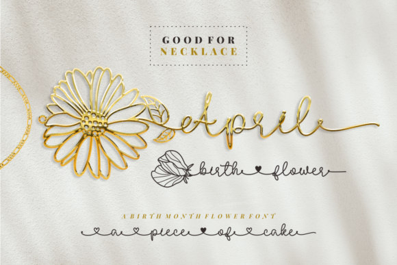 April Birth Flower Font - Featured Image