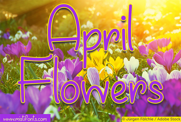 April Flowers Font - Featured Image