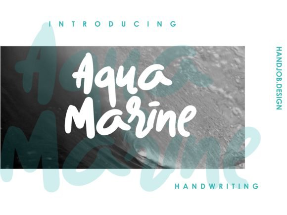 Aqua Marine Font - Featured Image