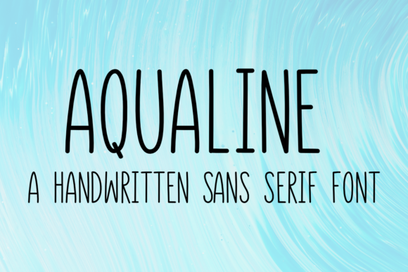 Aqualine Font - Featured Image