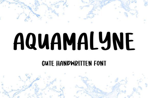 Aquamalyne Font - Featured Image
