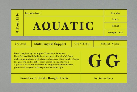 Aquatic Font - Featured Image
