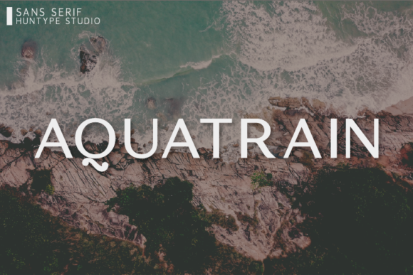 Aquatrain Font - Featured Image