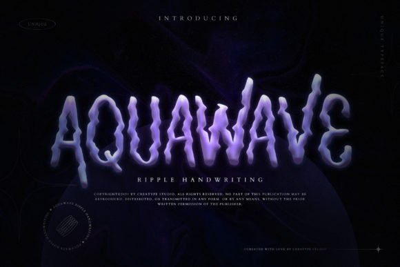 Aquawave Font - Featured Image