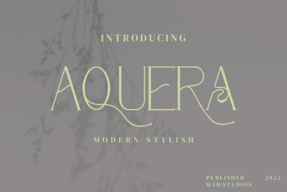 Aquera Font - Featured Image