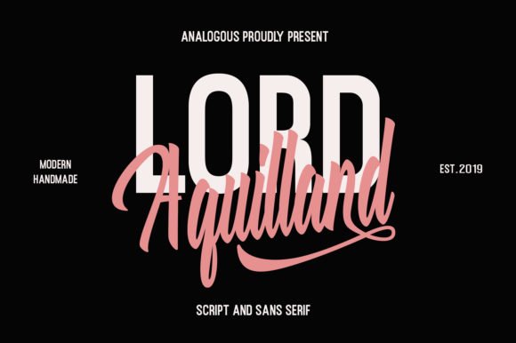 Aquilland Font - Featured Image