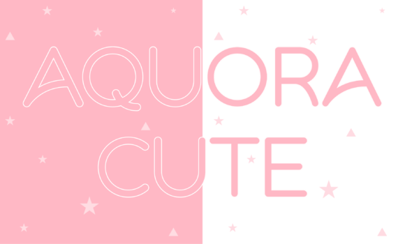 Aquora Cute Font - Featured Image
