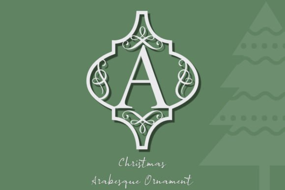 Arabesque Christmas Ornament Font - Featured Image