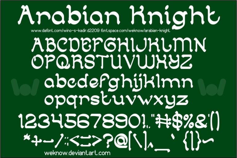 Arabian Knight Font - Featured Image