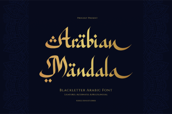 Arabian Mandala Font - Featured Image