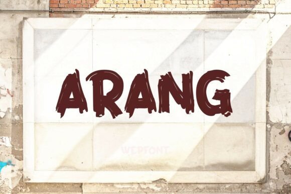 Arang Font - Featured Image