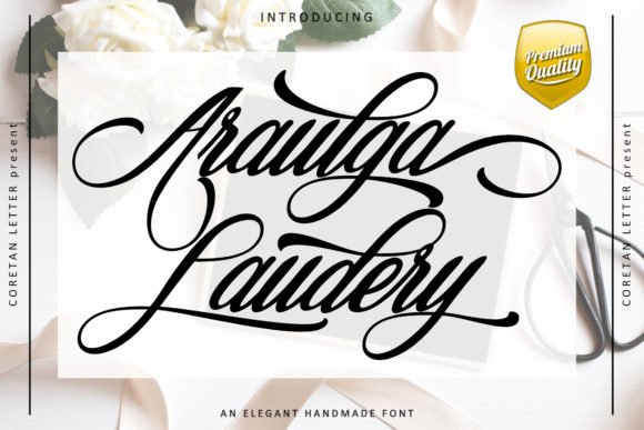 Araulga Laudery Font - Featured Image