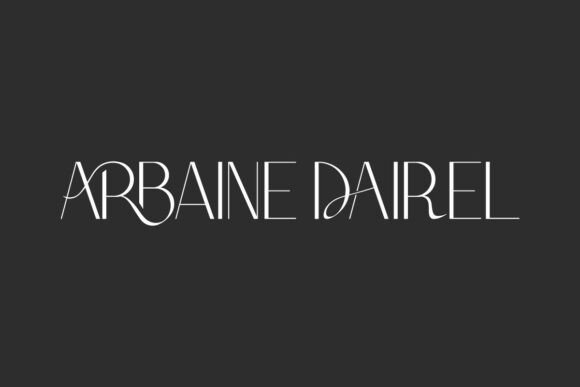 Arbaine Dairel Font - Featured Image