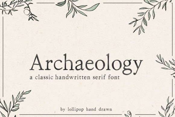 Archaeology Font - Featured Image