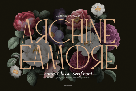 Archine Eamore Font - Featured Image