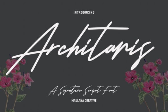 Architaris Signature Font - Featured Image