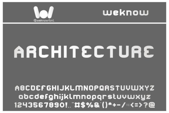 Architecture Font - Featured Image